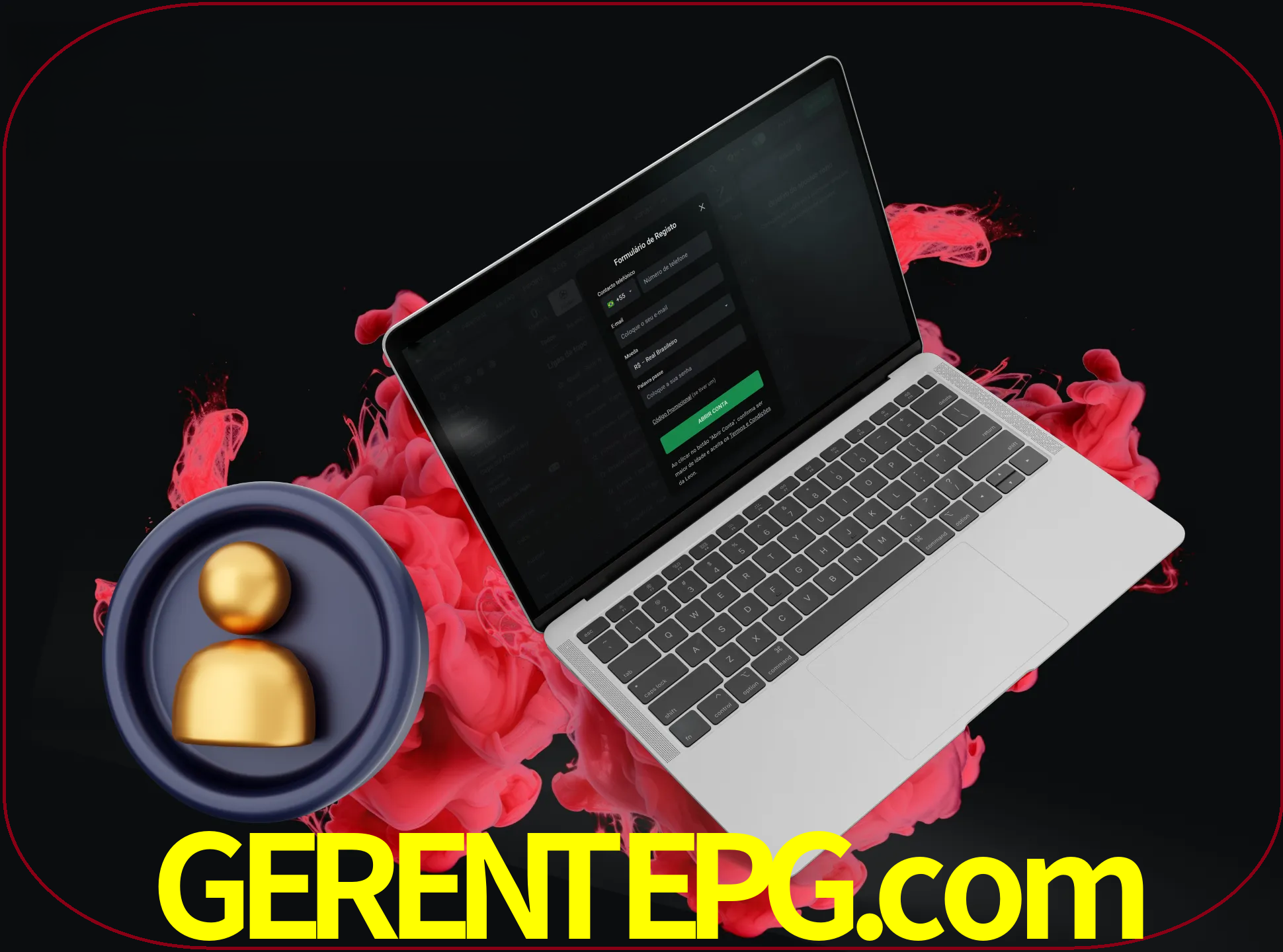No cabeçalho do site gerentepg, clique no botão que o levará a um formulário especial onde terá de introduzir as suas informações actuais.