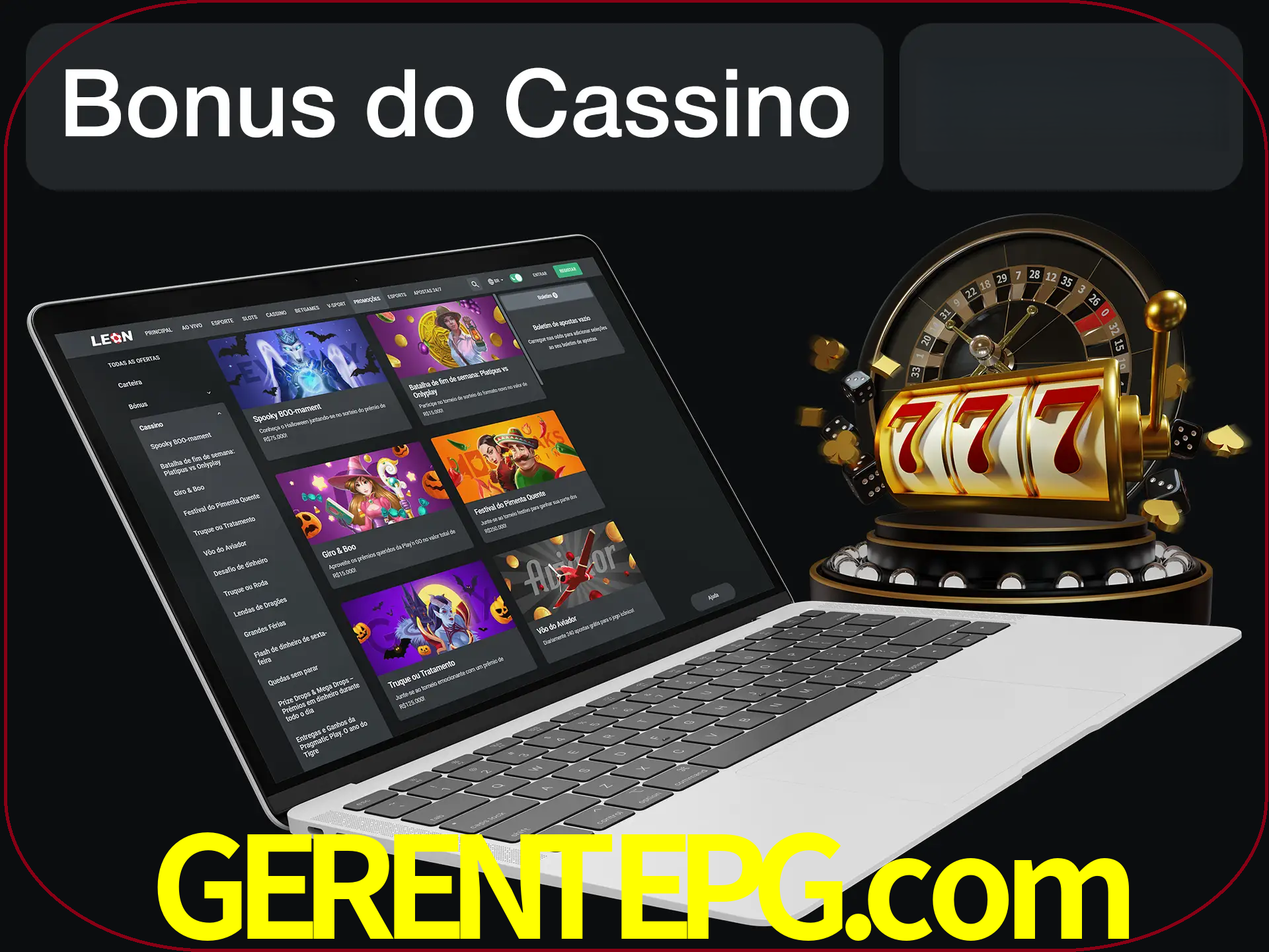 Use o bônus do cassino para começar melhor.
