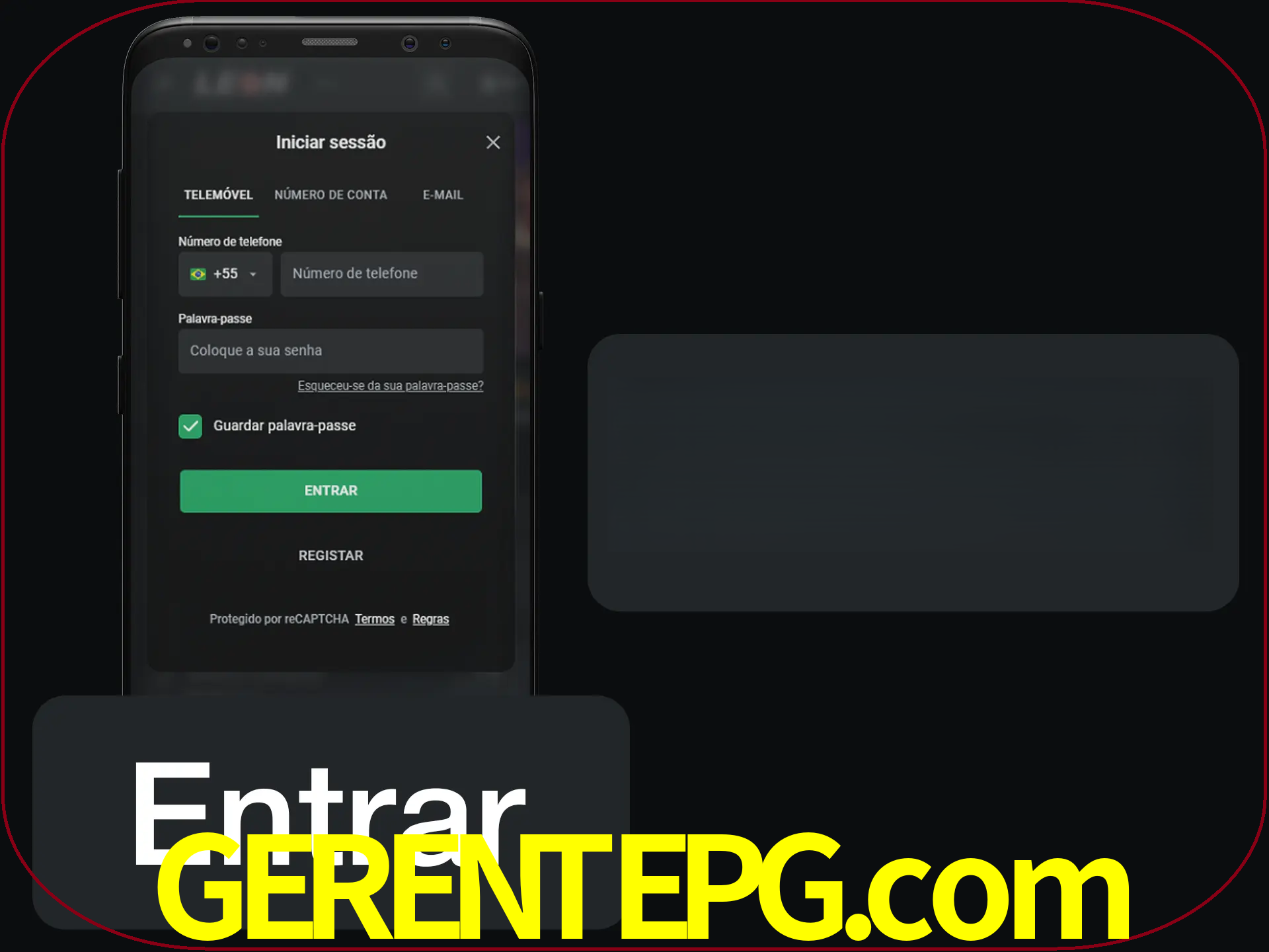 Faça o login para começar a apostar e jogar no cassino.